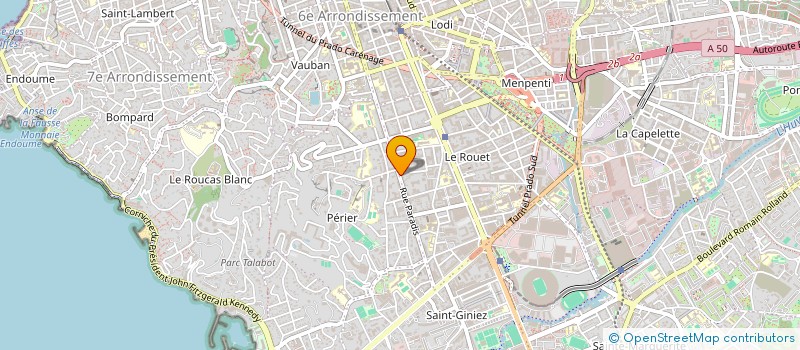 localisation de l'entreprise SARL CRYPTONE MARSEILLE à MARSEILLE