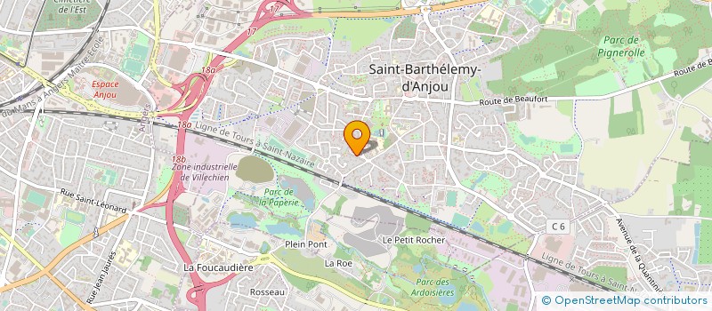 localisation de l'entreprise SARL CS LABODENT à SAINT-BARTHELEMY-D'ANJOU