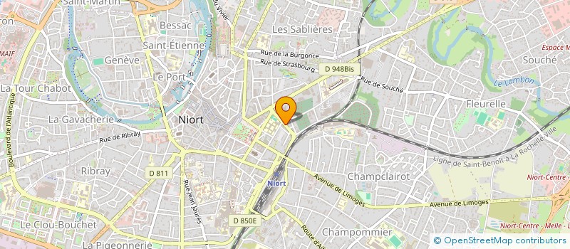 localisation de l'entreprise SARL CSB à NIORT