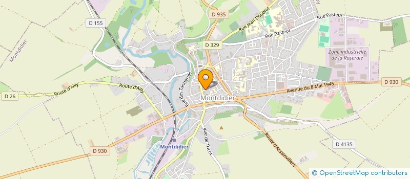 localisation de l'entreprise SARL CSNM à MONTDIDIER