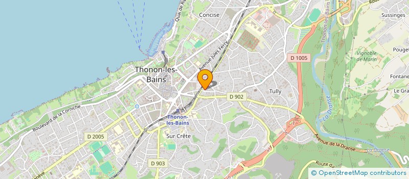 localisation de l'entreprise SARL CT THONON à THONON-LES-BAINS