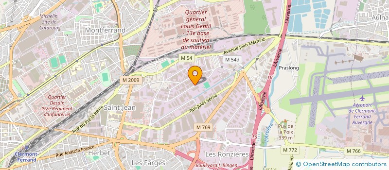 localisation de l'entreprise SARL CTALCB à CLERMONT-FERRAND