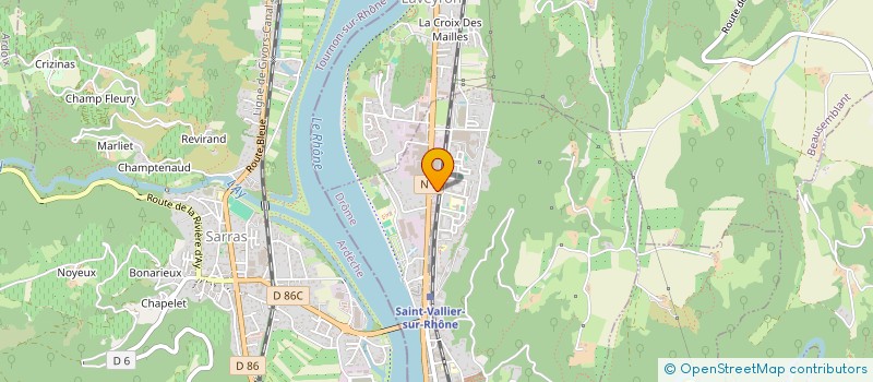 localisation de l'entreprise SARL CTASV à SAINT-VALLIER