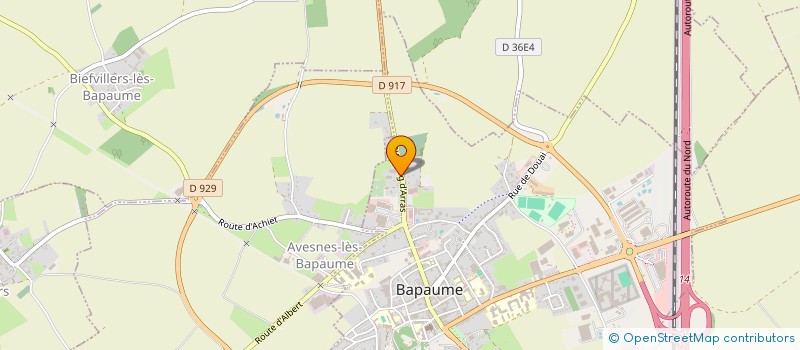 localisation de l'entreprise SARL CTG  BAPAUME