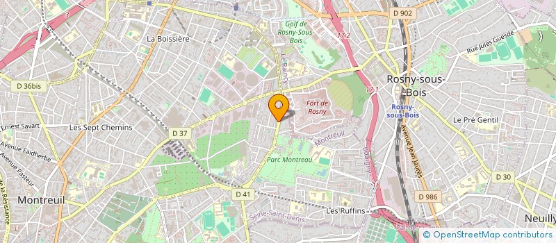 localisation de l'entreprise SARL CUBE  MONTREUIL