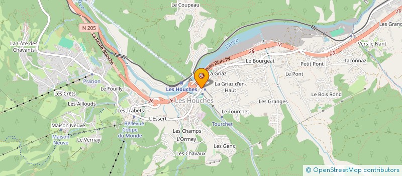 localisation de l'entreprise SARL CUBY  LES HOUCHES