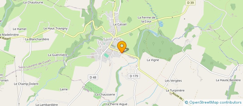 localisation de l'entreprise SARL CUDELOU FRERES à SAINT-POIS
