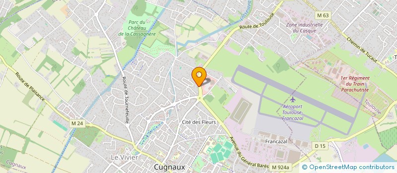 localisation de l'entreprise SARL CUGNALAISE DE SECURITE INCENDIE  CUGNAUX