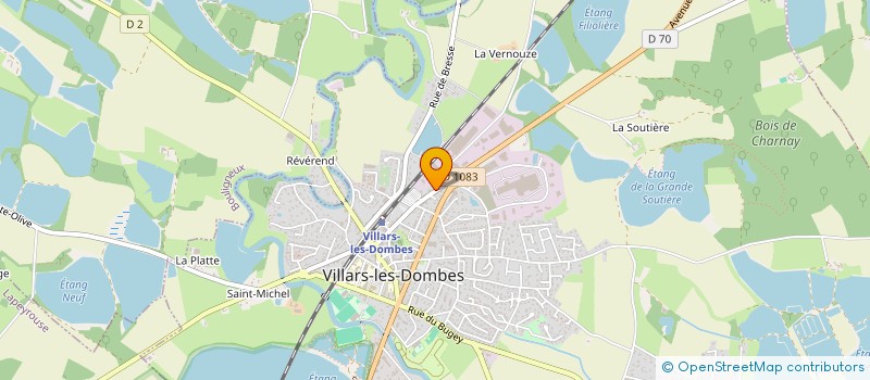 localisation de l'entreprise SARL CUINET à VILLARS-LES-DOMBES
