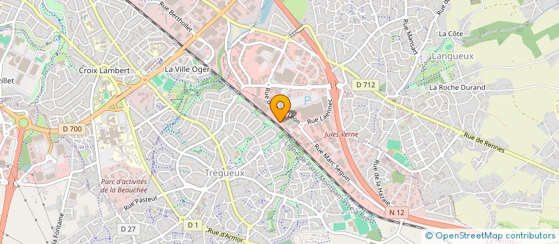 localisation de l'entreprise SARL CUISI DECO  TREGUEUX