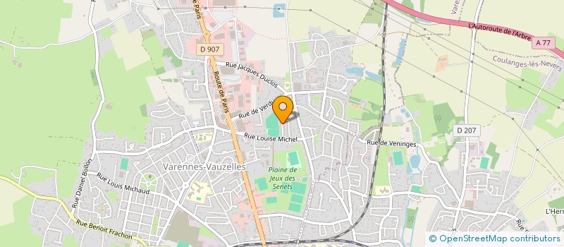 localisation de l'entreprise SARL CUISINE 2000 à VARENNES-VAUZELLES