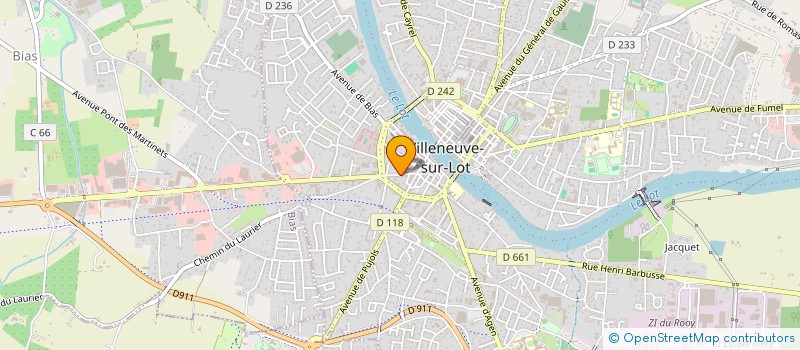 localisation de l'entreprise SARL CUISINES BERTRAND à BIAS