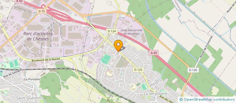 localisation de l'entreprise SARL CUISINES DURAND à LA VERPILLIERE