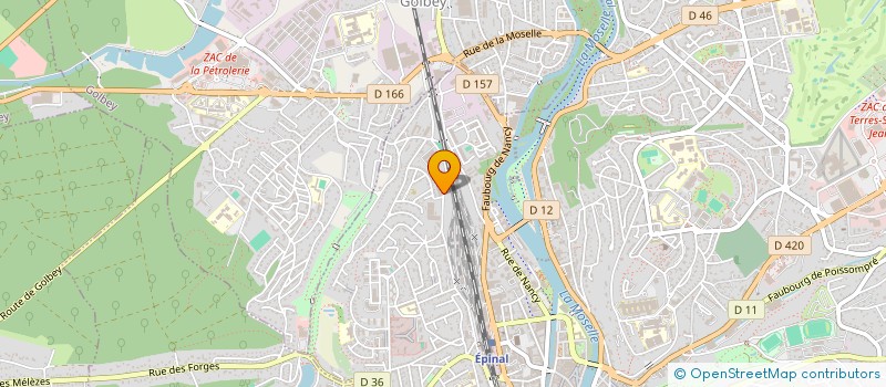 localisation de l'entreprise SARL CUISINES ET DECORS à EPINAL