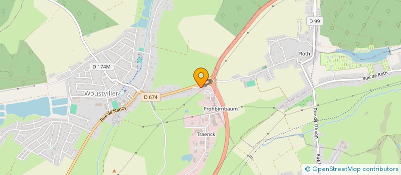 localisation de l'entreprise SARL CUISINES VULLO  WOUSTVILLER