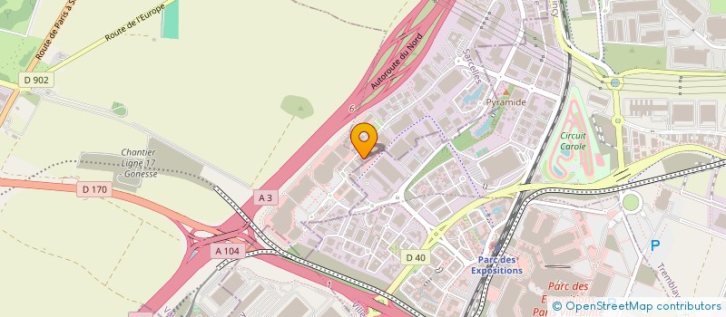 localisation de l'entreprise SARL CULINAIRE  ROISSY-EN-FRANCE