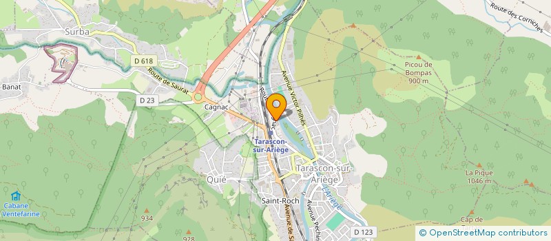 localisation de l'entreprise SARL CUMINETTI PERE ET FILS à TARASCON-SUR-ARIEGE