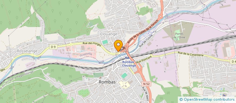 localisation de l'entreprise SARL CUNY TELE MENAGER  CLOUANGE