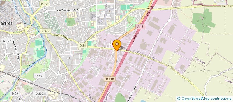 localisation de l'entreprise SARL CURELEC à CHARTRES