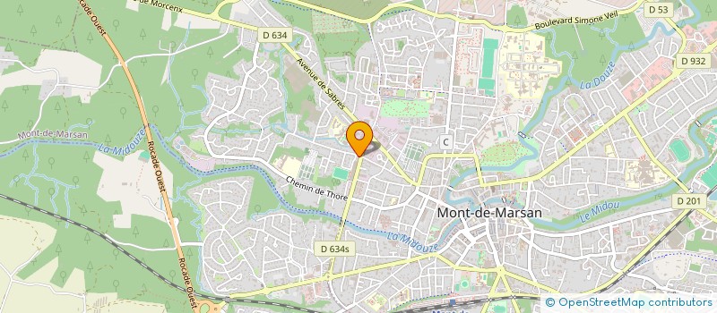 localisation de l'entreprise SARL CUTNSTYLE  MONT-DE-MARSAN