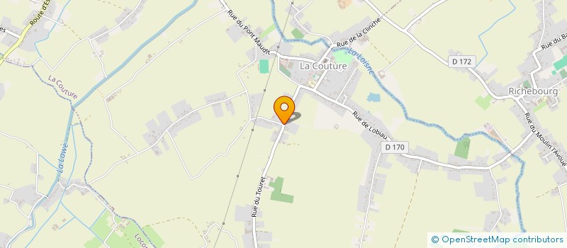 localisation de l'entreprise SARL CUVELIER  LA COUTURE