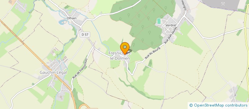 localisation de l'entreprise SARL CUVELLIEZ GAMOT  CAUCOURT