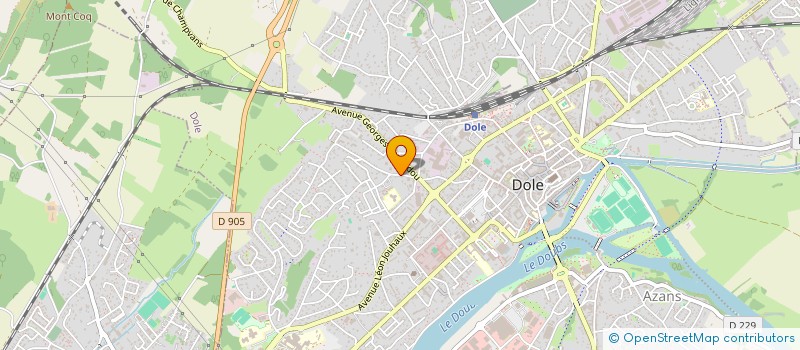 localisation de l'entreprise SARL CUYNET 21 à DOLE