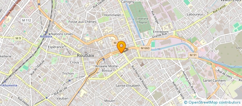 localisation de l'entreprise SARL CWG ROUBAIX à ROUBAIX
