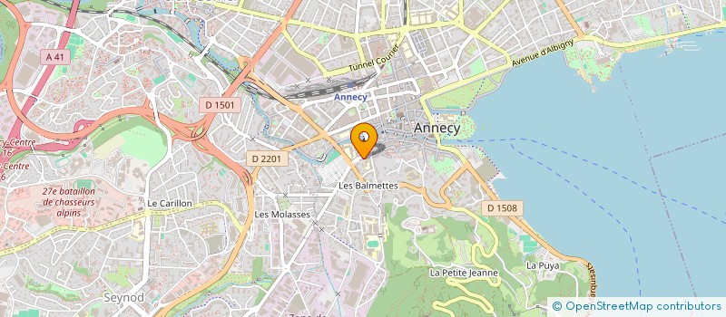 localisation de l'entreprise SARL CYBER à ANNECY