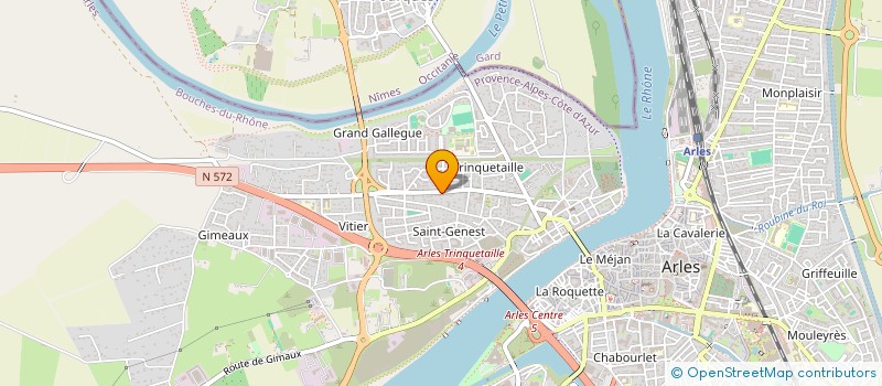 localisation de l'entreprise SARL CYBER.COM à ARLES