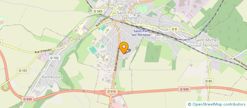 localisation de l'entreprise SARL CYBERNETIQUE à ST-POL-SUR-TERNOISE