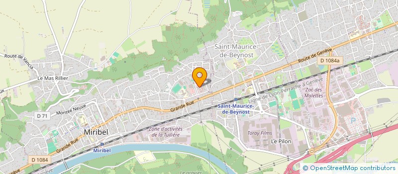 localisation de l'entreprise SARL CYBERTEL 7 à MIRIBEL