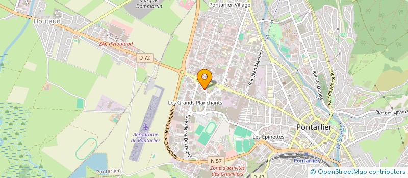 localisation de l'entreprise SARL CYCL'O DOUBS à PONTARLIER