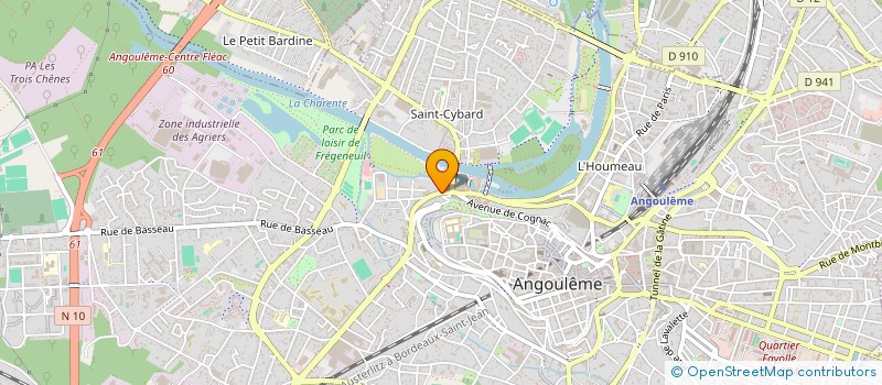 localisation de l'entreprise SARL CYCLES 16 à ANGOULEME