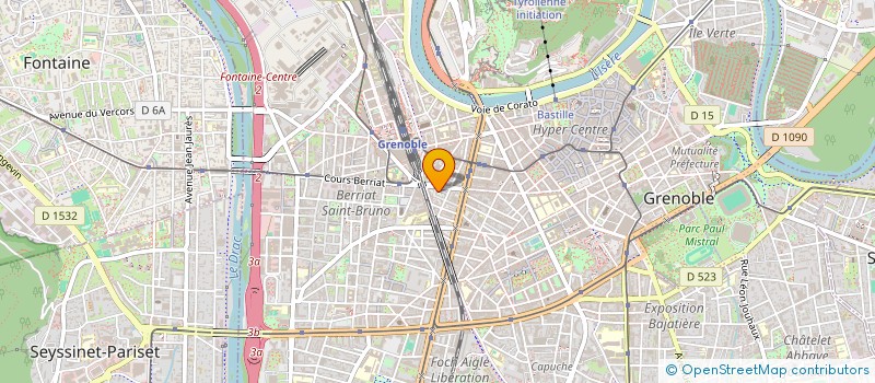 localisation de l'entreprise SARL CYCLES DES ARTS à GRENOBLE