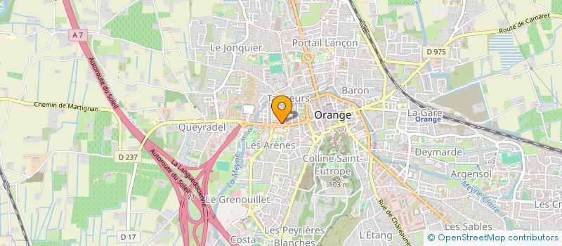 localisation de l'entreprise SARL CYCLES DUPONT à ORANGE