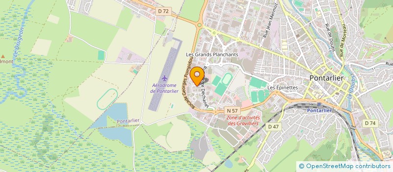 localisation de l'entreprise SARL CYCLES FAVROT  PONTARLIER