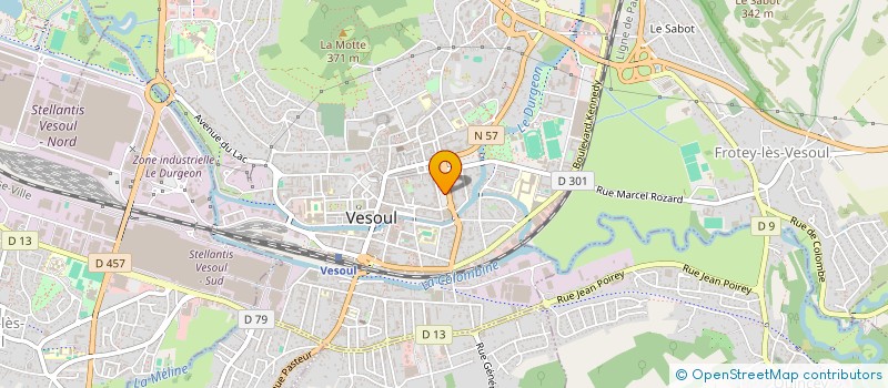 localisation de l'entreprise SARL CYCLOMOTEURS A. ET E. LOUISOT à VESOUL