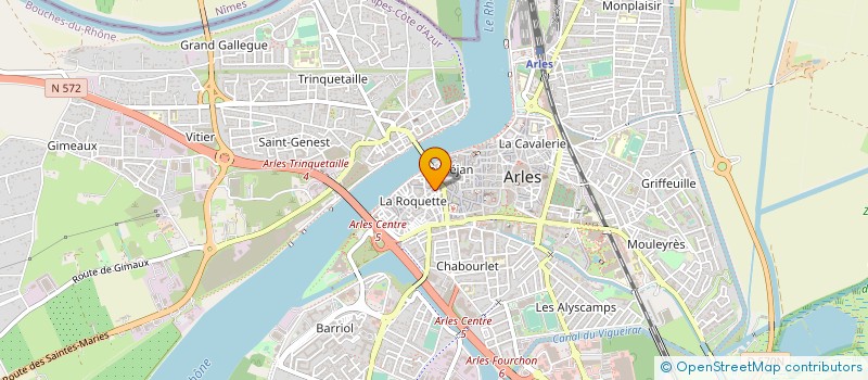 localisation de l'entreprise SARL CYLIANE  ARLES