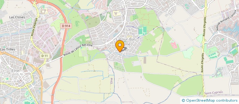 localisation de l'entreprise SARL CYMA à LATOUR-BAS-ELNE