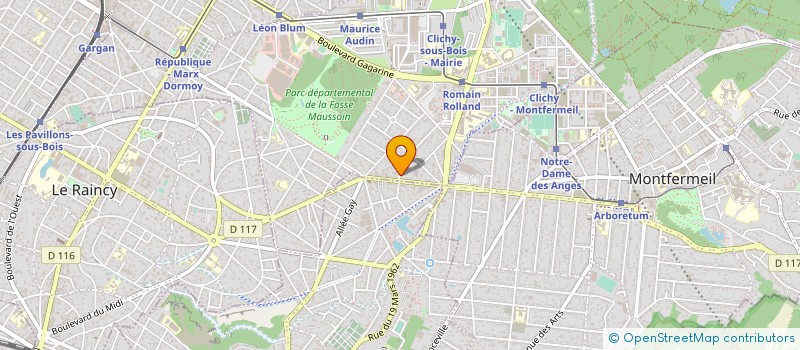 localisation de l'entreprise SARL CYO MOD à CLICHY-SOUS-BOIS