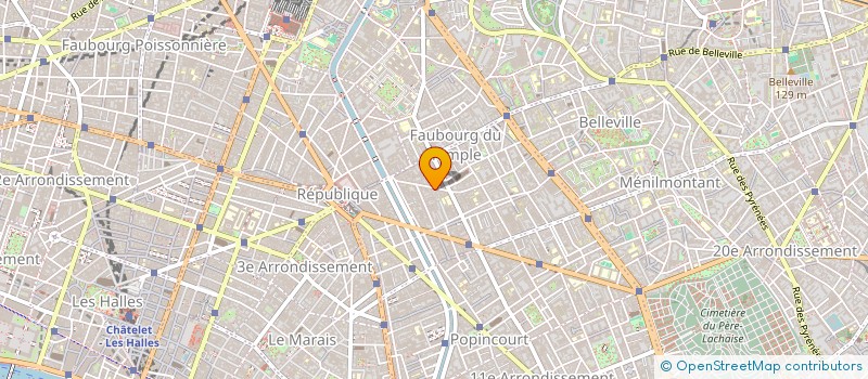 localisation de l'entreprise SARL CYRIL  PARIS