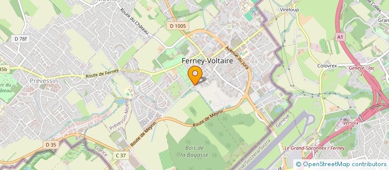 localisation de l'entreprise SARL CYRIL MOTOS à FERNEY-VOLTAIRE