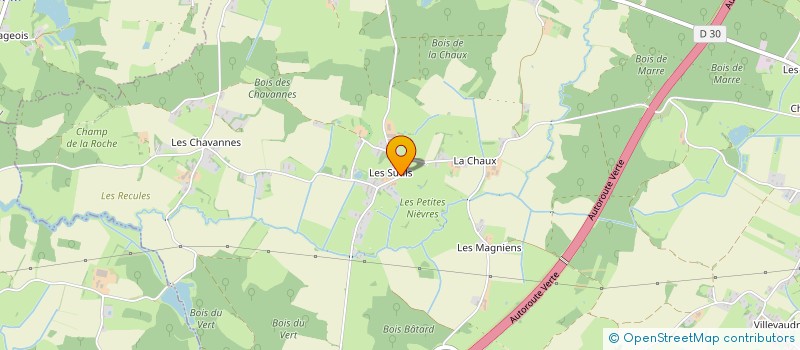 localisation de l'entreprise SARL CYRIL PORTAIS TRAVAUX FORESTIERS ET PAYSAGERS à SURE