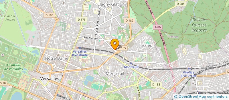 localisation de l'entreprise SARL CYRINE à VERSAILLES