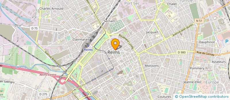 localisation de l'entreprise SARL CYTHISE  REIMS