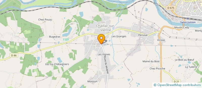 localisation de l'entreprise SARL CZC à CHAILLAC-SUR-VIENNE