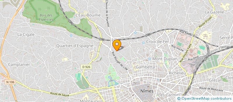 localisation de l'entreprise SARL D 3  NIMES