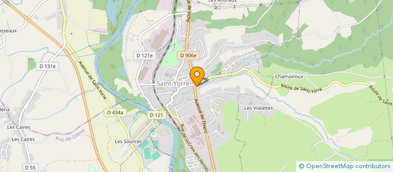 localisation de l'entreprise SARL D 906 VIDEO à SAINT-YORRE