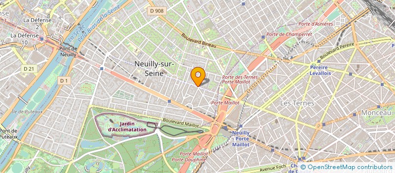 localisation de l'entreprise SARL D.A.F.E.  NEUILLY-SUR-SEINE